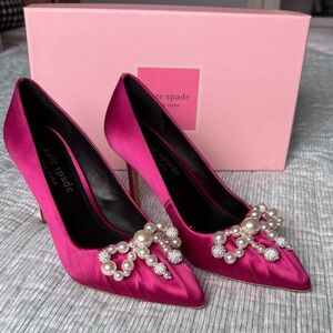 Kate Spade elodie high heel size 6 pink/magenta EUC